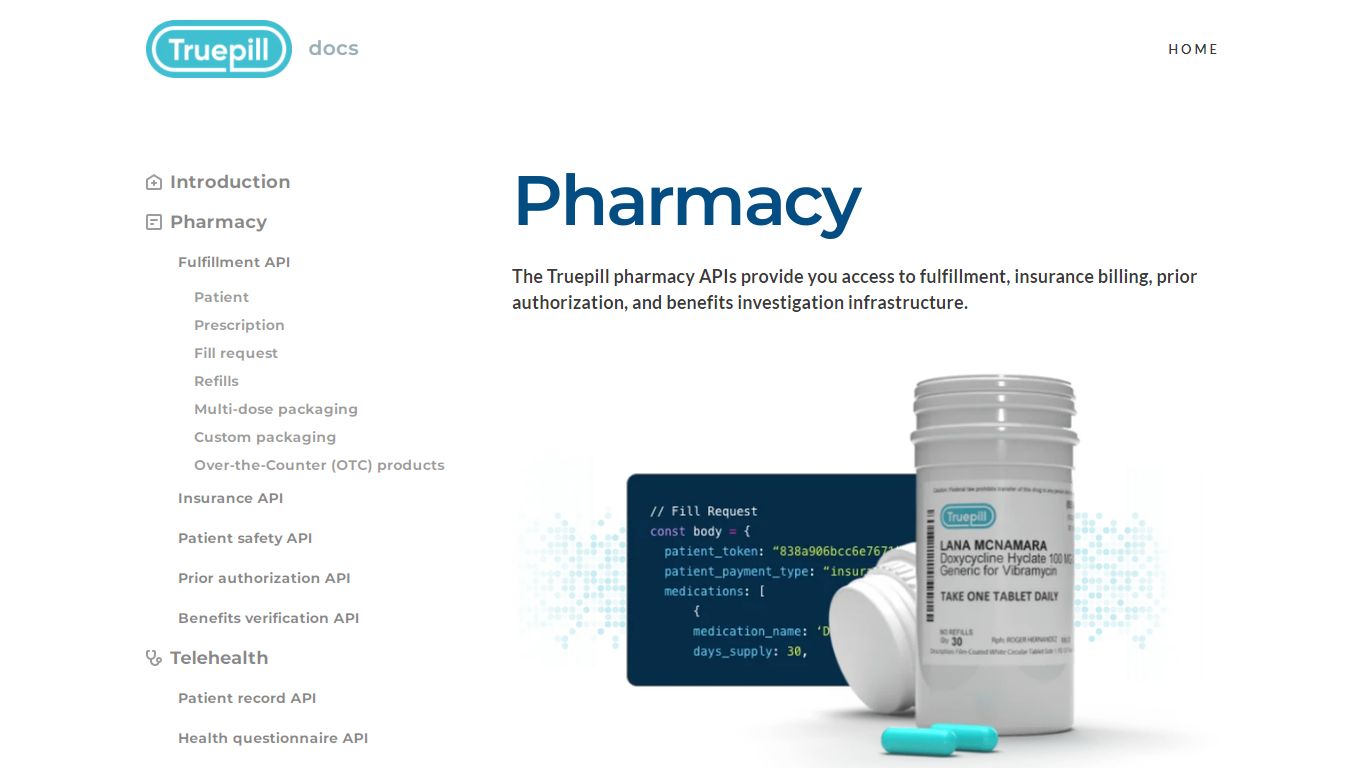 Fulfillment API | Truepill